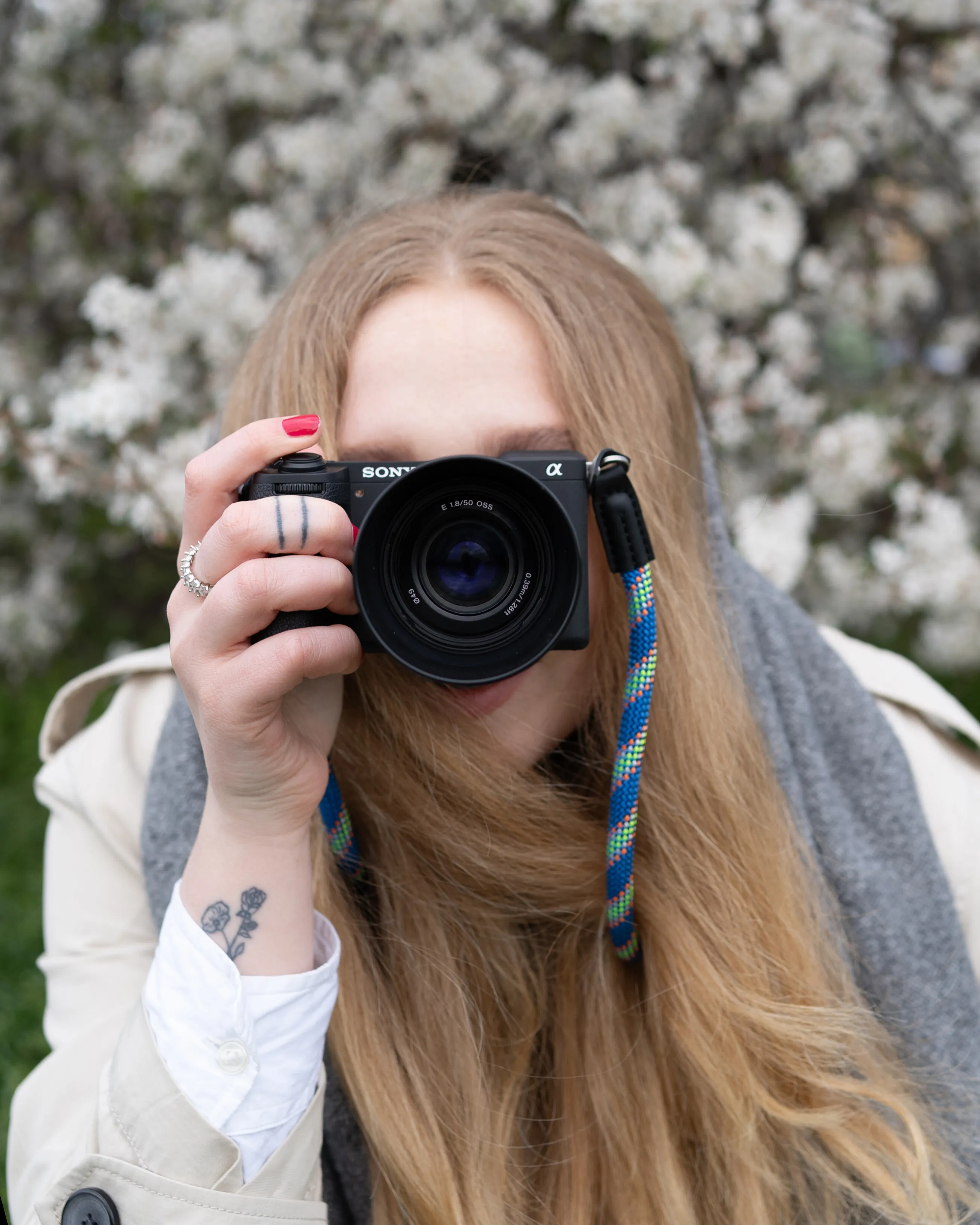 Photographer portrait with camera